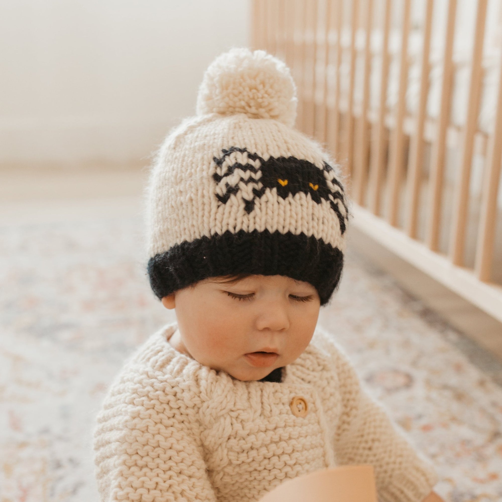 Spooky and Sweet: Halloween Themed Knit Beanie Hats for Your Little Pumpkins - Huggalugs