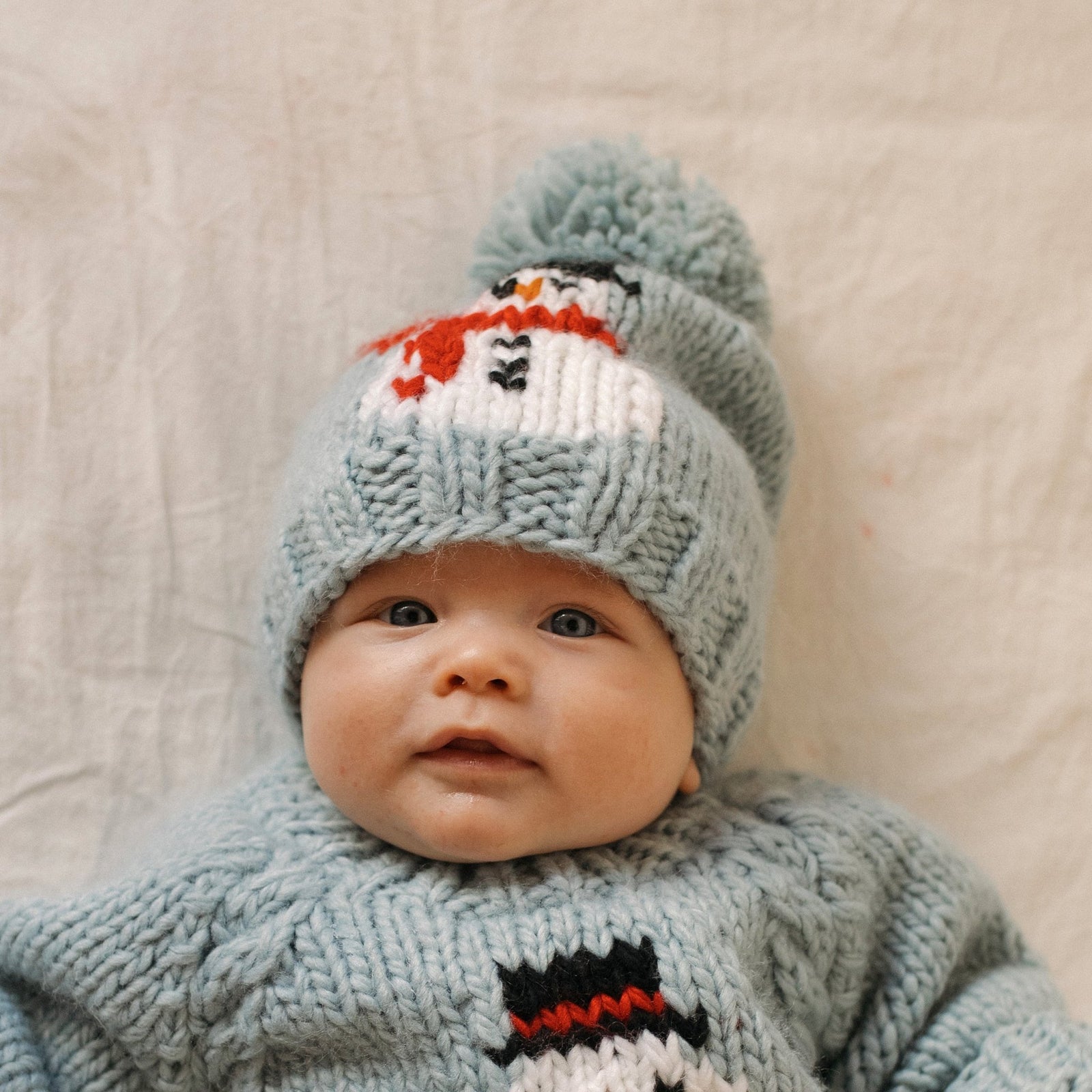 Knit Baby Hats for Baby to Toddler Boys Girls Huggalugs Tagged Blue