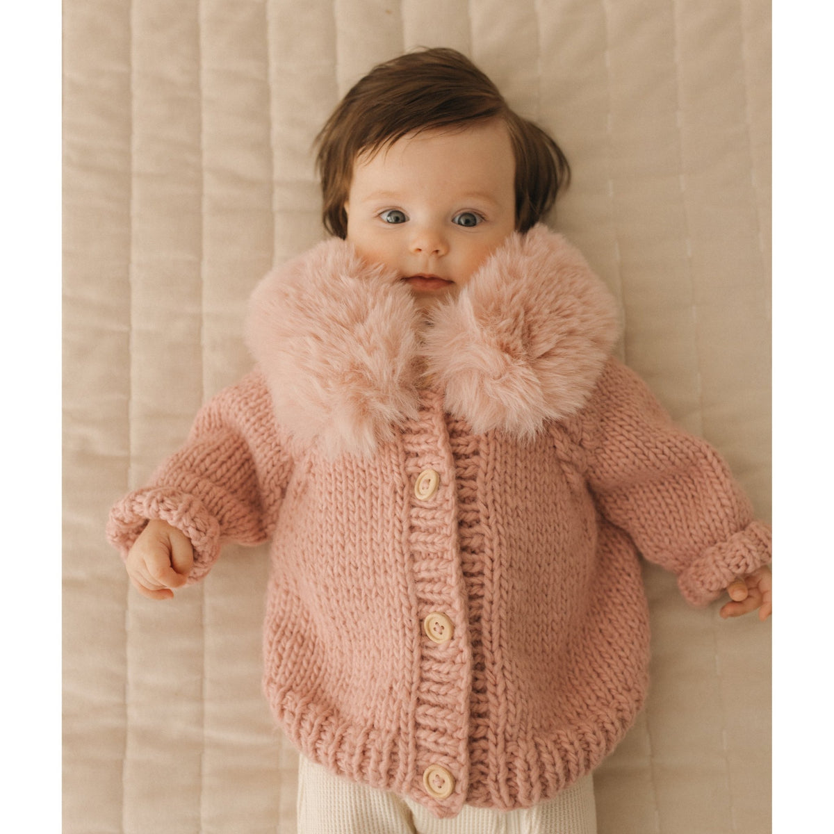 Pink baby sweater hotsell