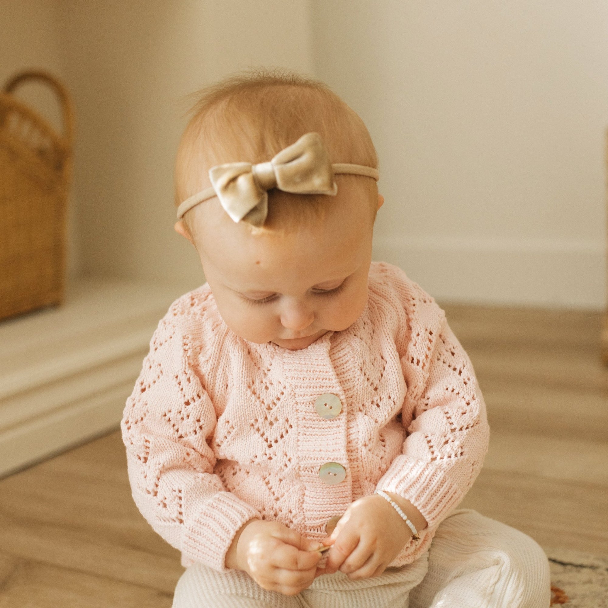 Heart Lace Blush Cardigan Sweater Baby & Toddler - Sweaters