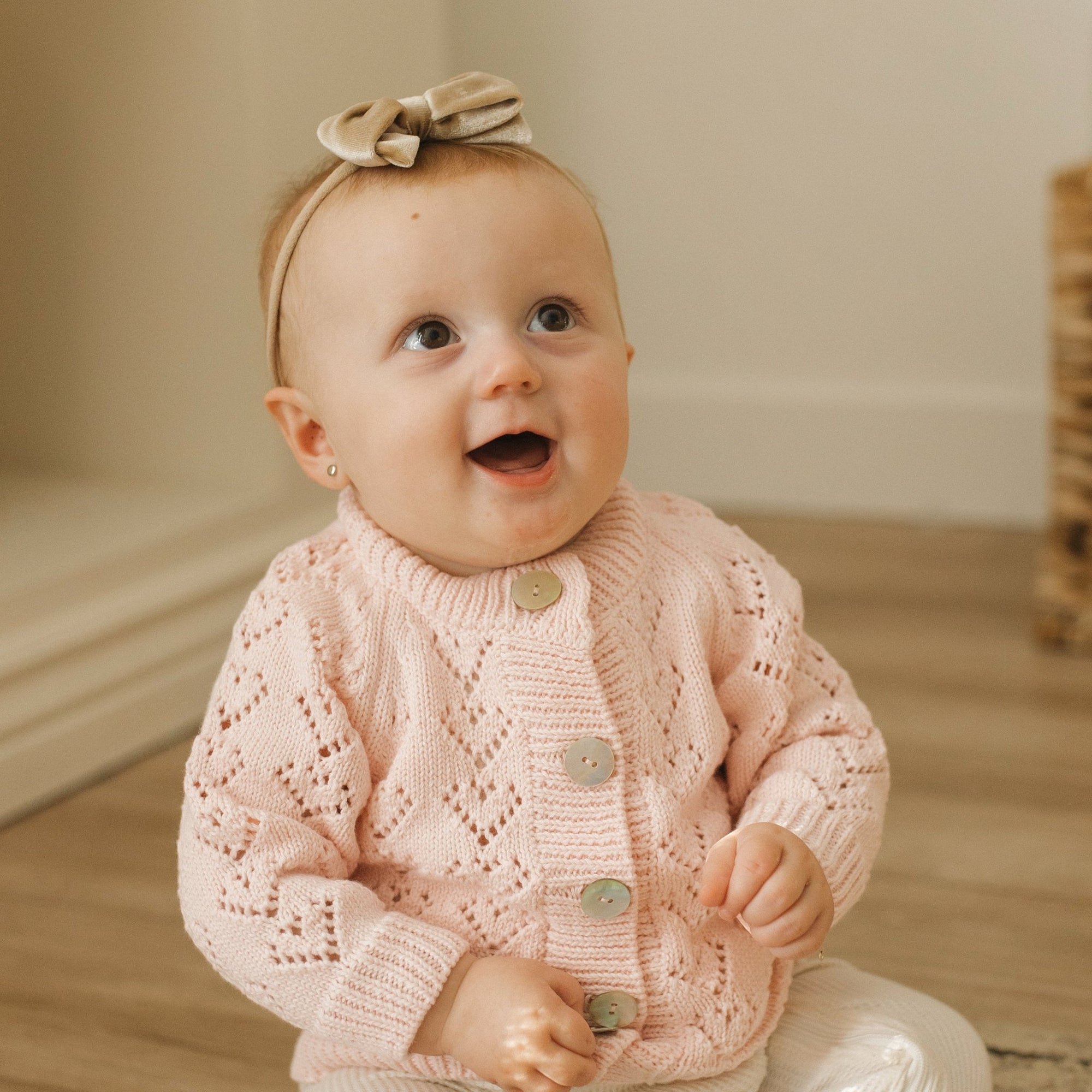 Heart Lace Blush Cardigan Sweater Baby & Toddler - Sweaters