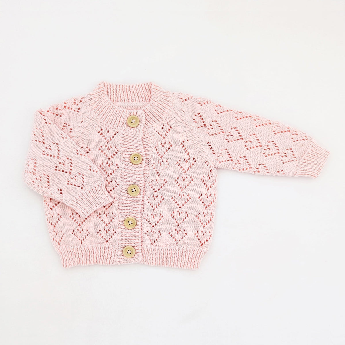 Heart Lace Blush Cardigan Sweater Baby &amp; Toddler - Sweaters