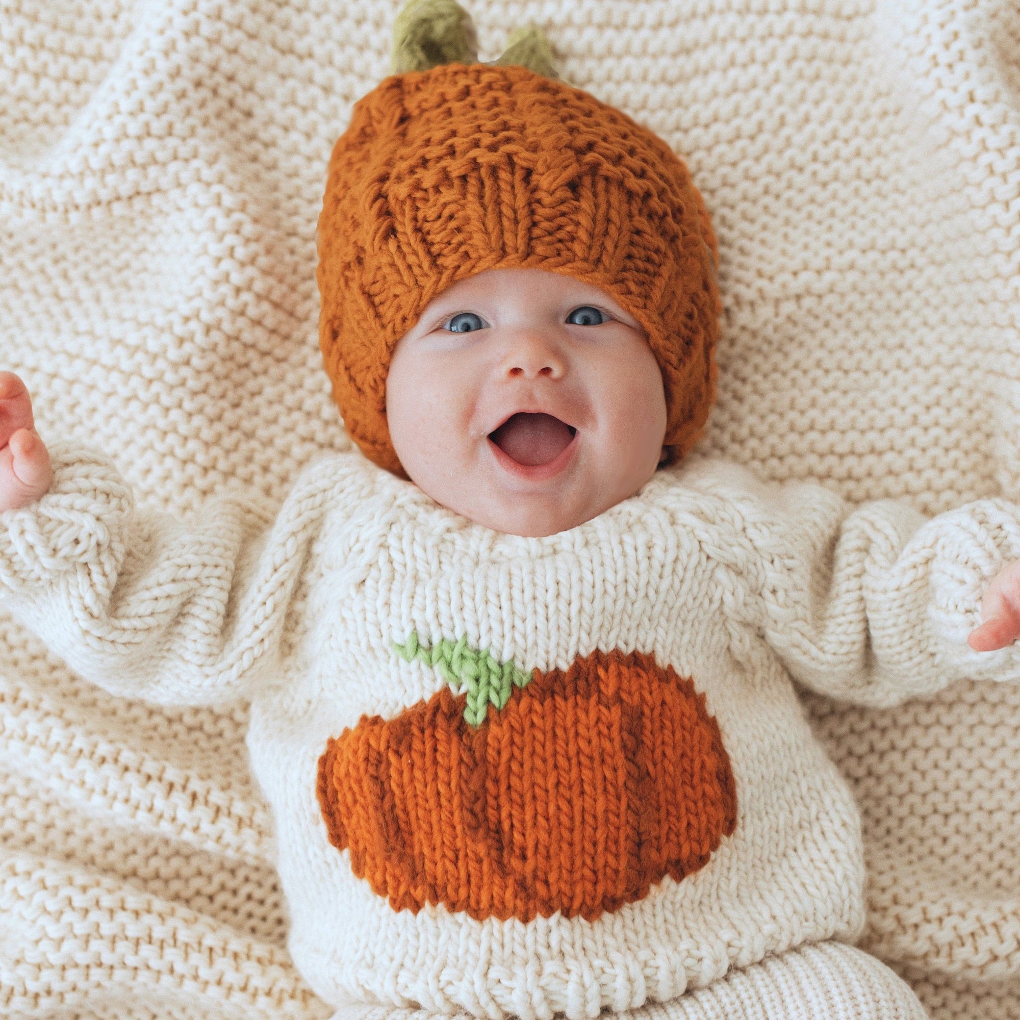 Pumpkin Crew Neck Sweater for Baby & Toddler - Sweaters