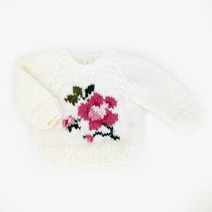 Rose Crew Neck Sweater for Baby & Toddler - Sweaters