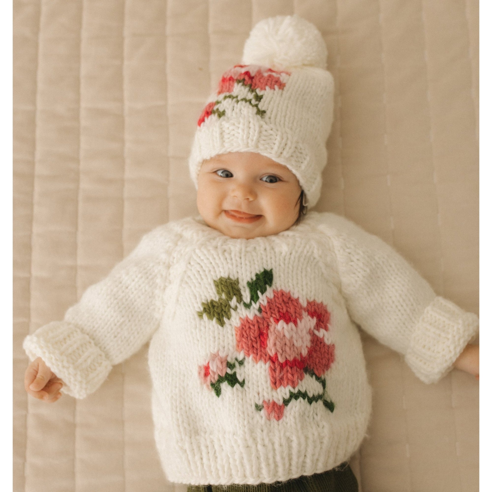 Rose Crew Neck Sweater for Baby & Toddler - Sweaters