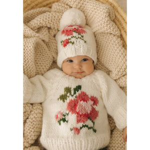 Rose Crew Neck Sweater for Baby & Toddler - Sweaters