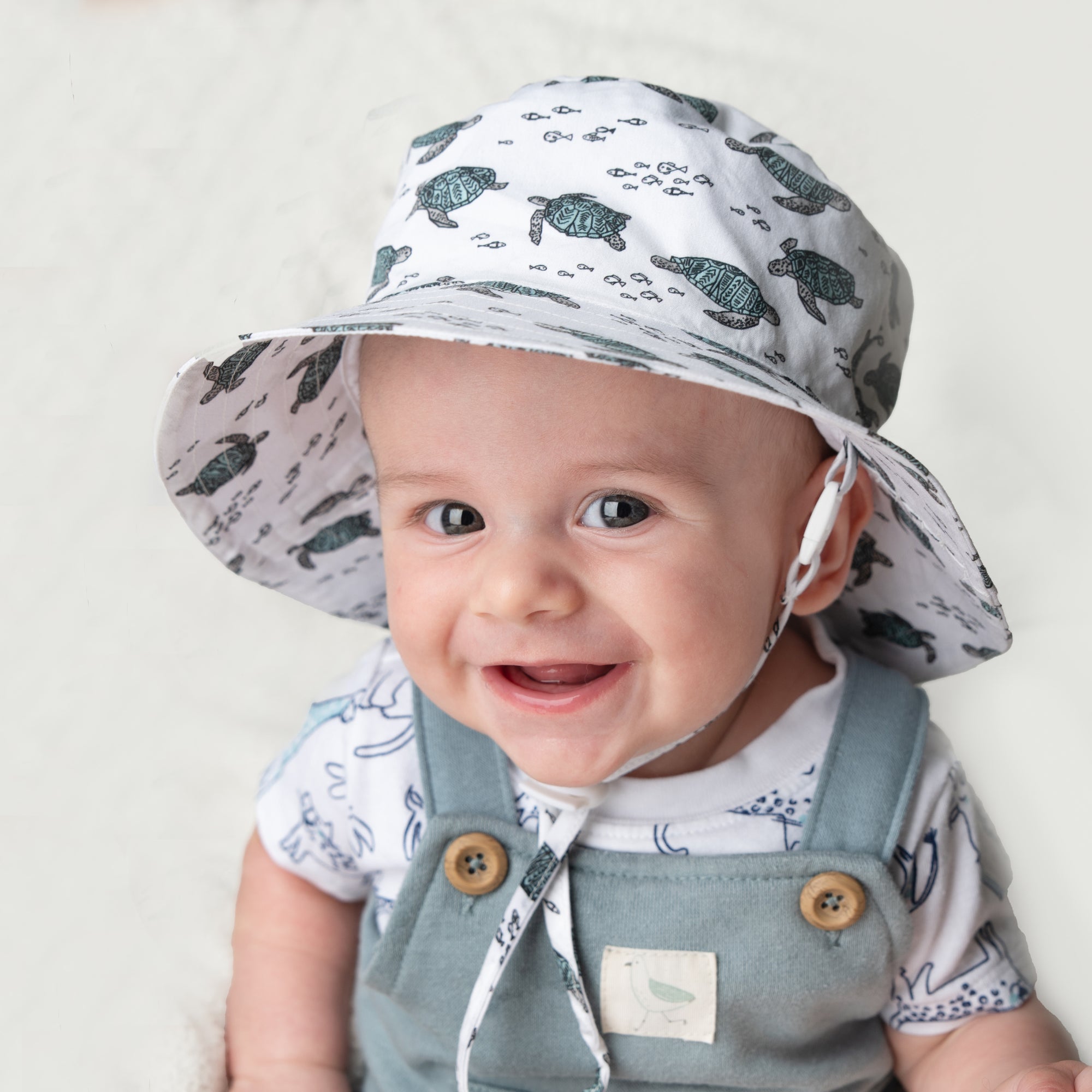 Print Boys Sun Hats  Huggalugs Baby and Toddler Sunhats