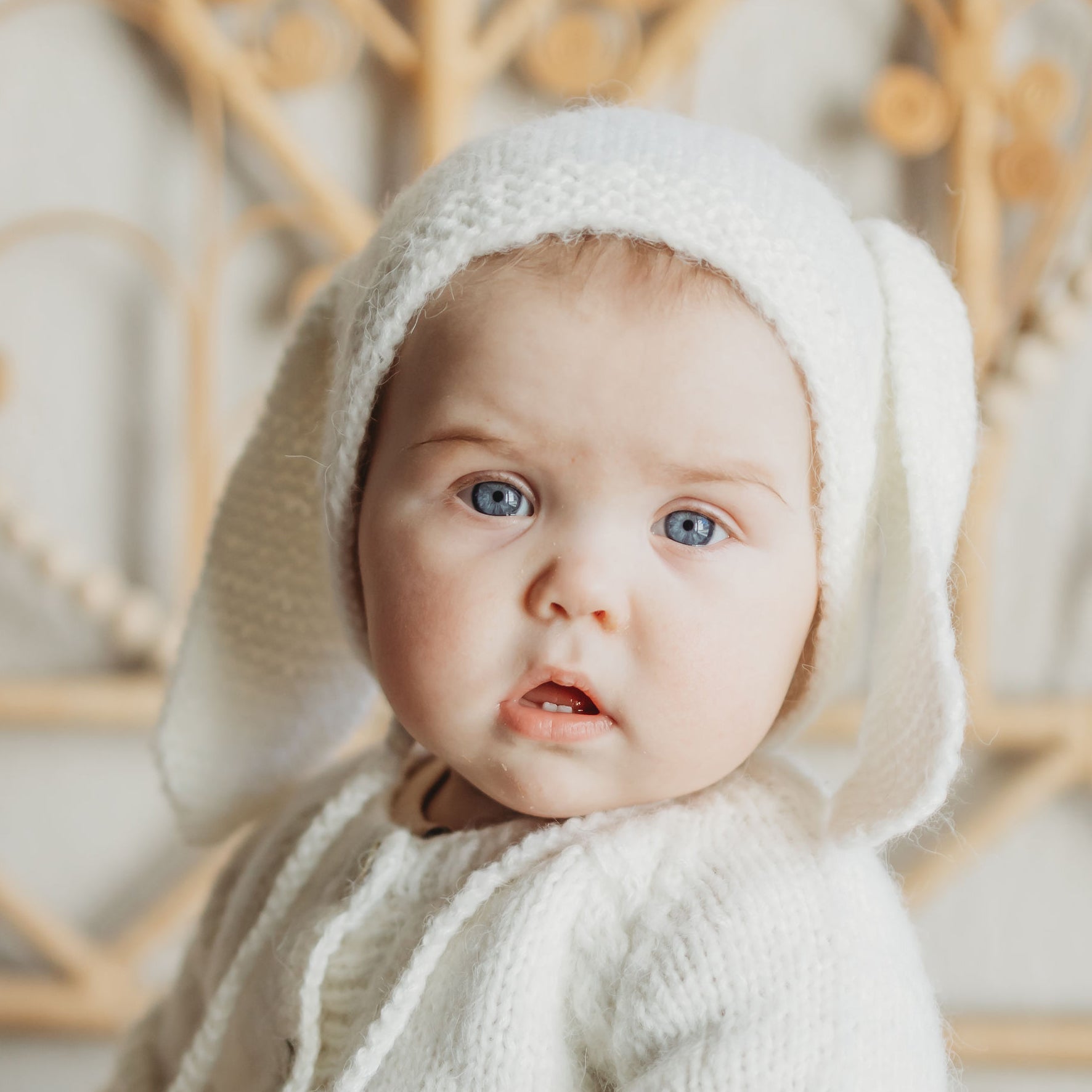 Angora Bunny Bonnet - Beanie Hats