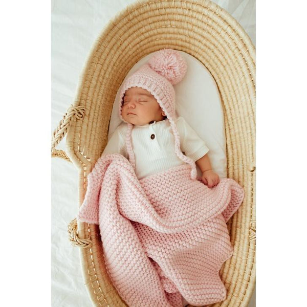 Blush best sale knit blanket