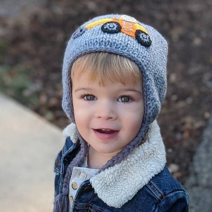 Digger Backhoe Beanie Hat - Beanie Hats