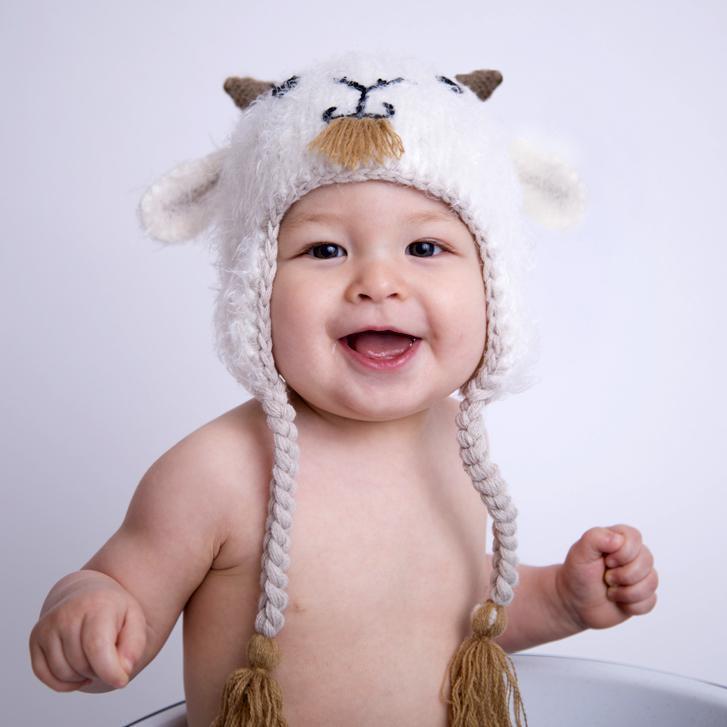 Goat Earflap Beanie Hat - Beanie Hats