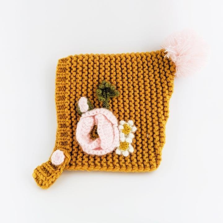 Gold Poppy Bonnet for Babies, Toddlers &amp; Kids - Beanie Hats