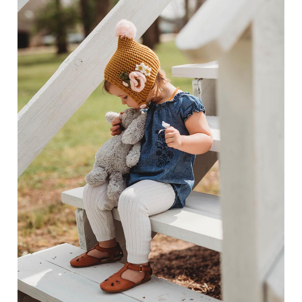 Gold Poppy Bonnet for Babies, Toddlers & Kids - Beanie Hats