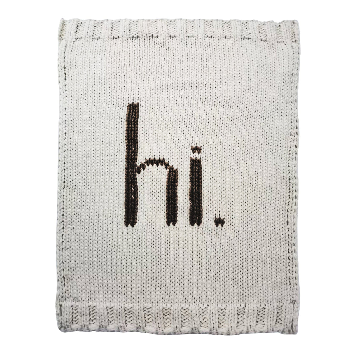 hi. Hand Knit Blanket Black - Swaddling &amp; Receiving Blankets