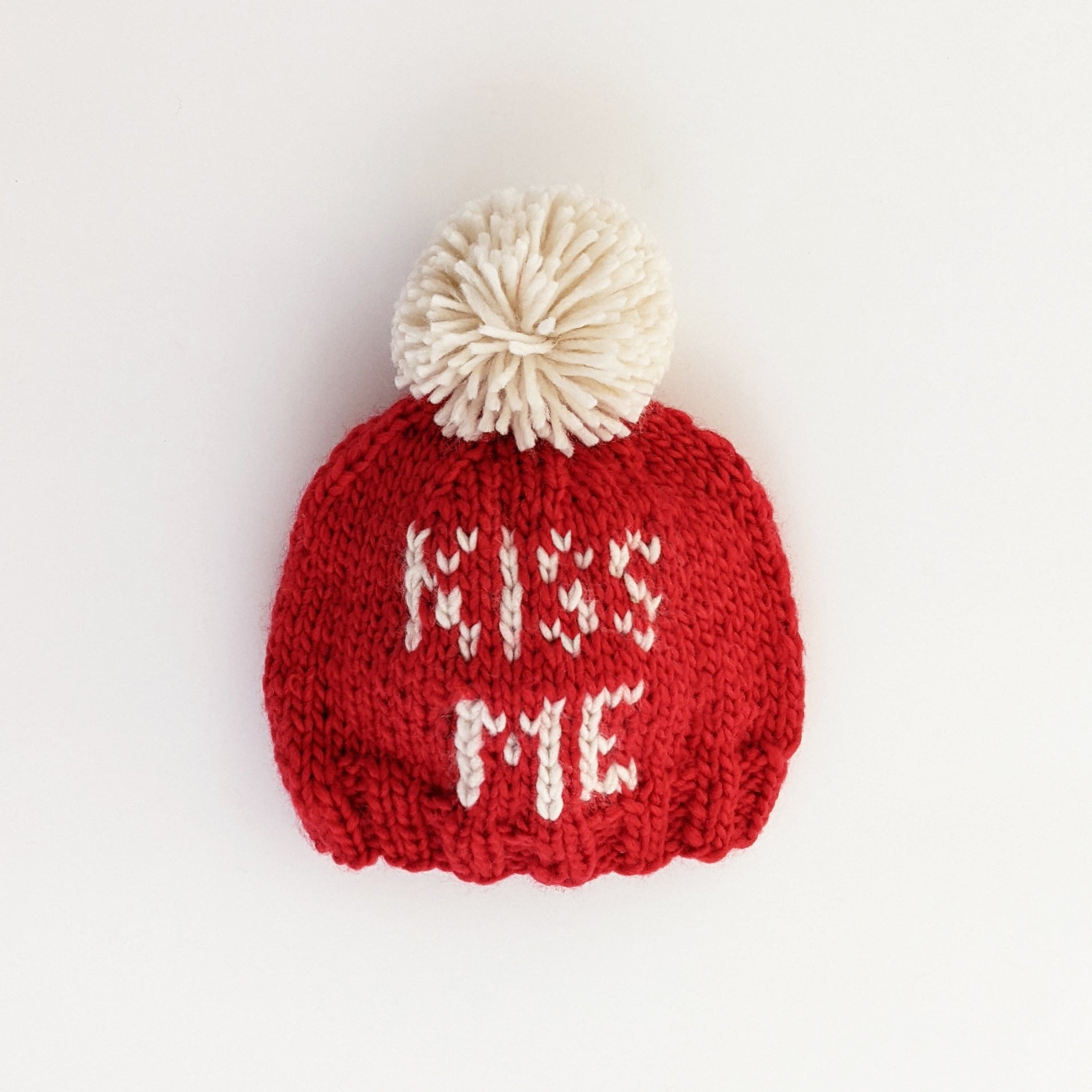 Huggalugs Kiss Me Valentine Knit Beanie Hat S (0-6 Months)