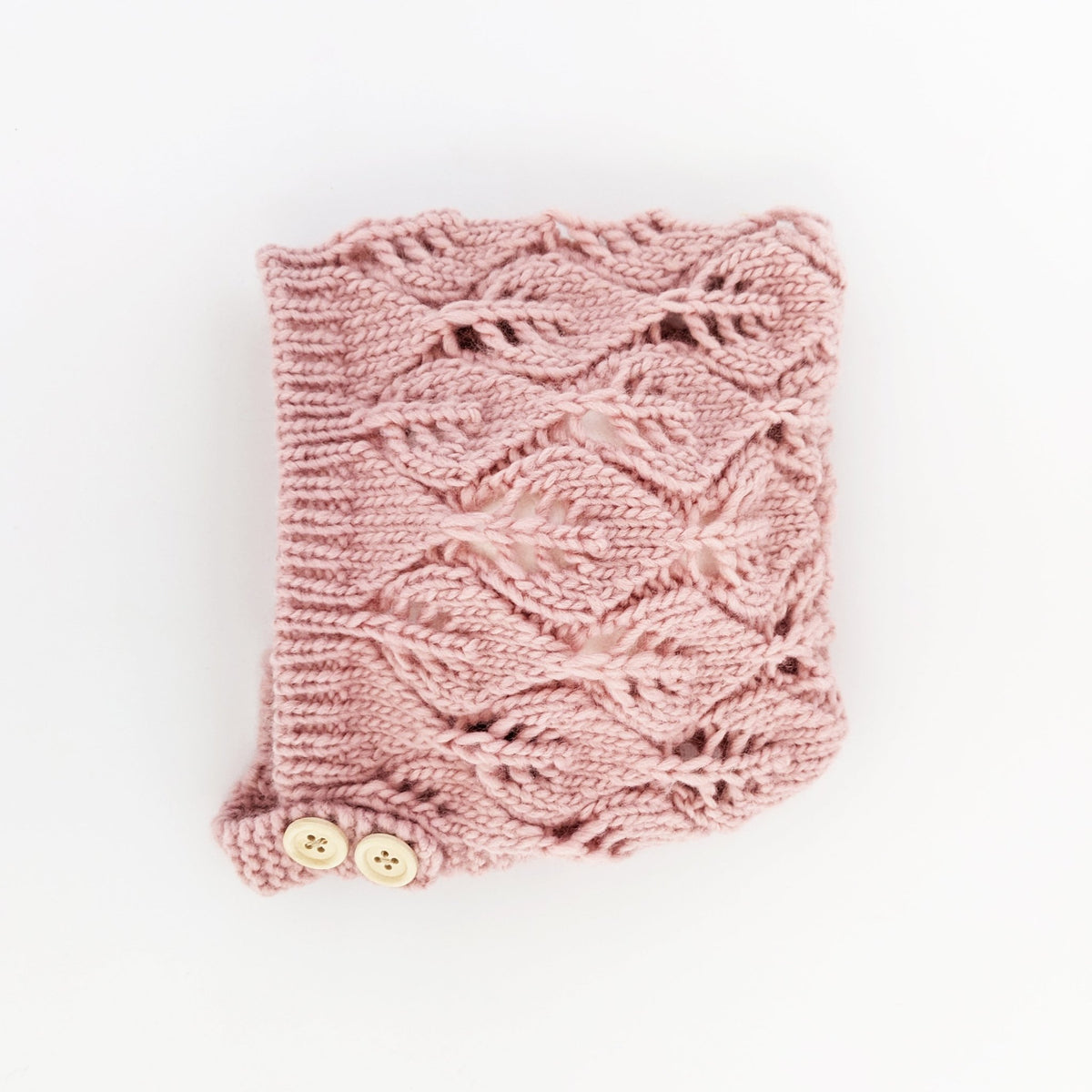 Leaf Lace Bonnet Rosy - Beanie Hats