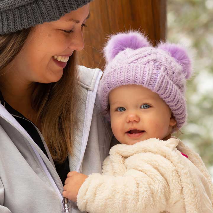 Lilac Fluffer Beanie Hat - Beanie Hats