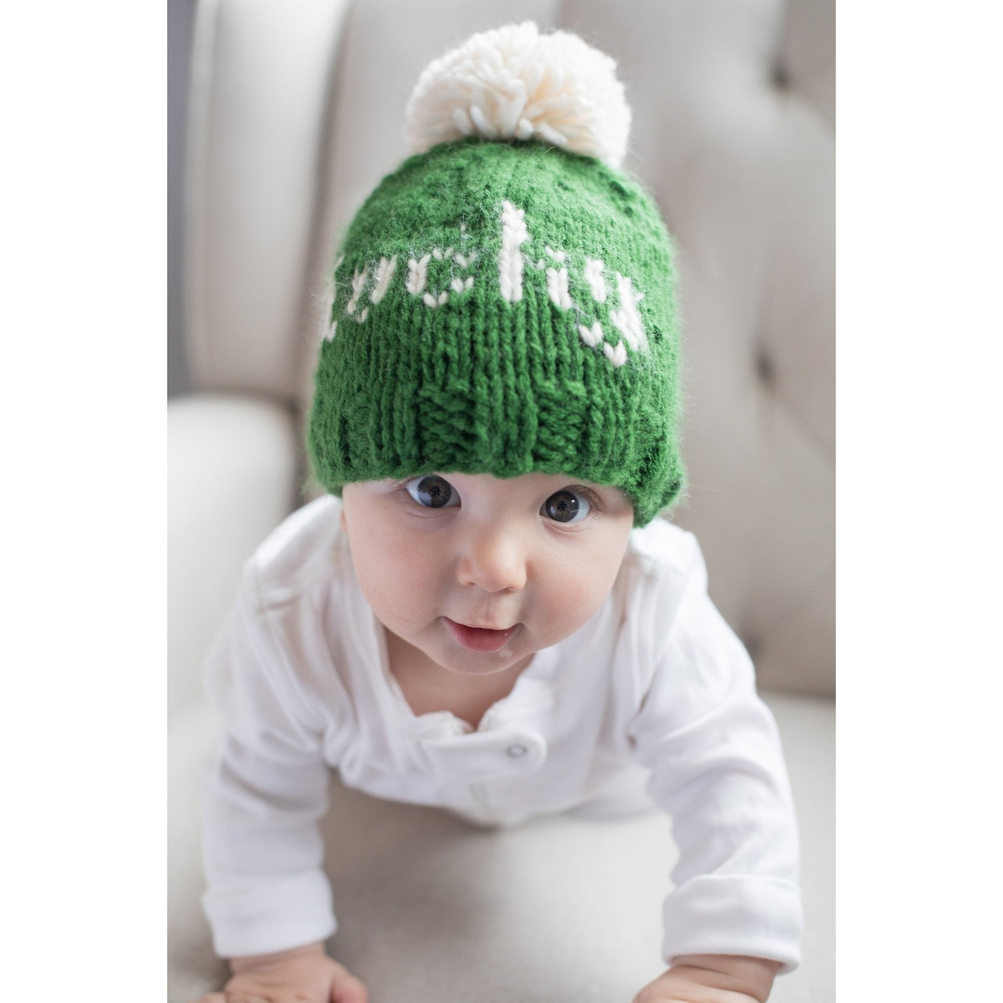 Lucky St. Patrick's Day Hand Knit Beanie Hat - Beanie Hats