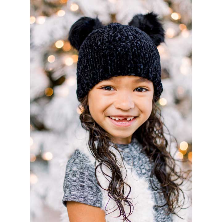 Midnight Chenille Beanie Hat - Beanie Hats