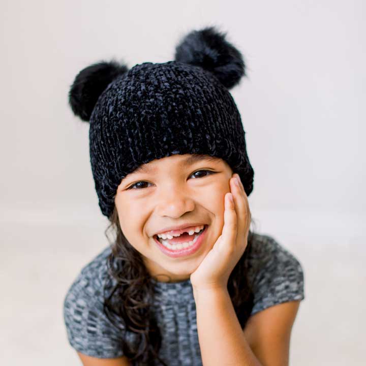 Midnight Chenille Beanie Hat - Beanie Hats