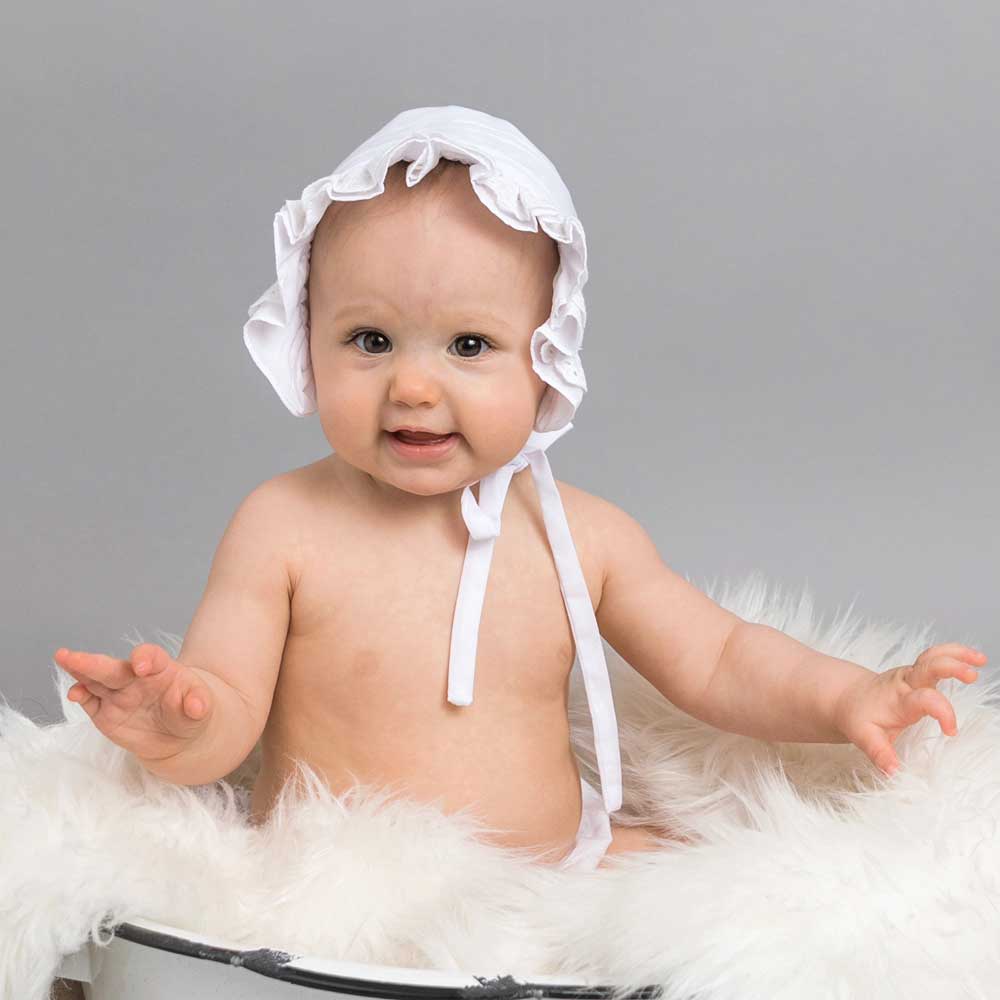 Open Back Baby Bonnet - bonnets