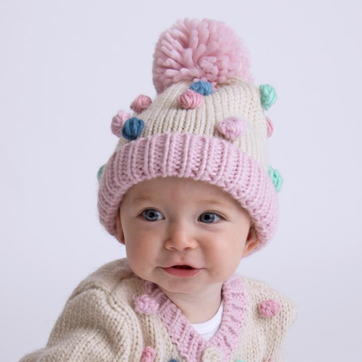 Pastel Popcorn Beanie Hat - Beanie Hats