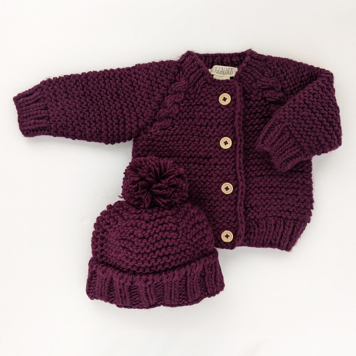 Purple baby cardigan best sale