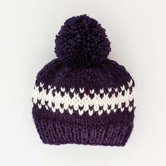 Rebel Indigo Knit Beanie Hat for Babies thru Adults - Huggalugs