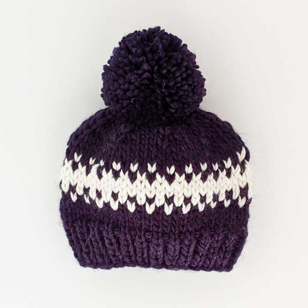 Rebel Indigo Knit Beanie Hat for Babies thru Adults