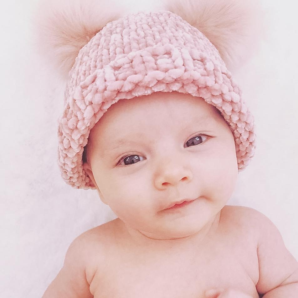 Rosy Chenille Beanie Hat - Beanie Hats