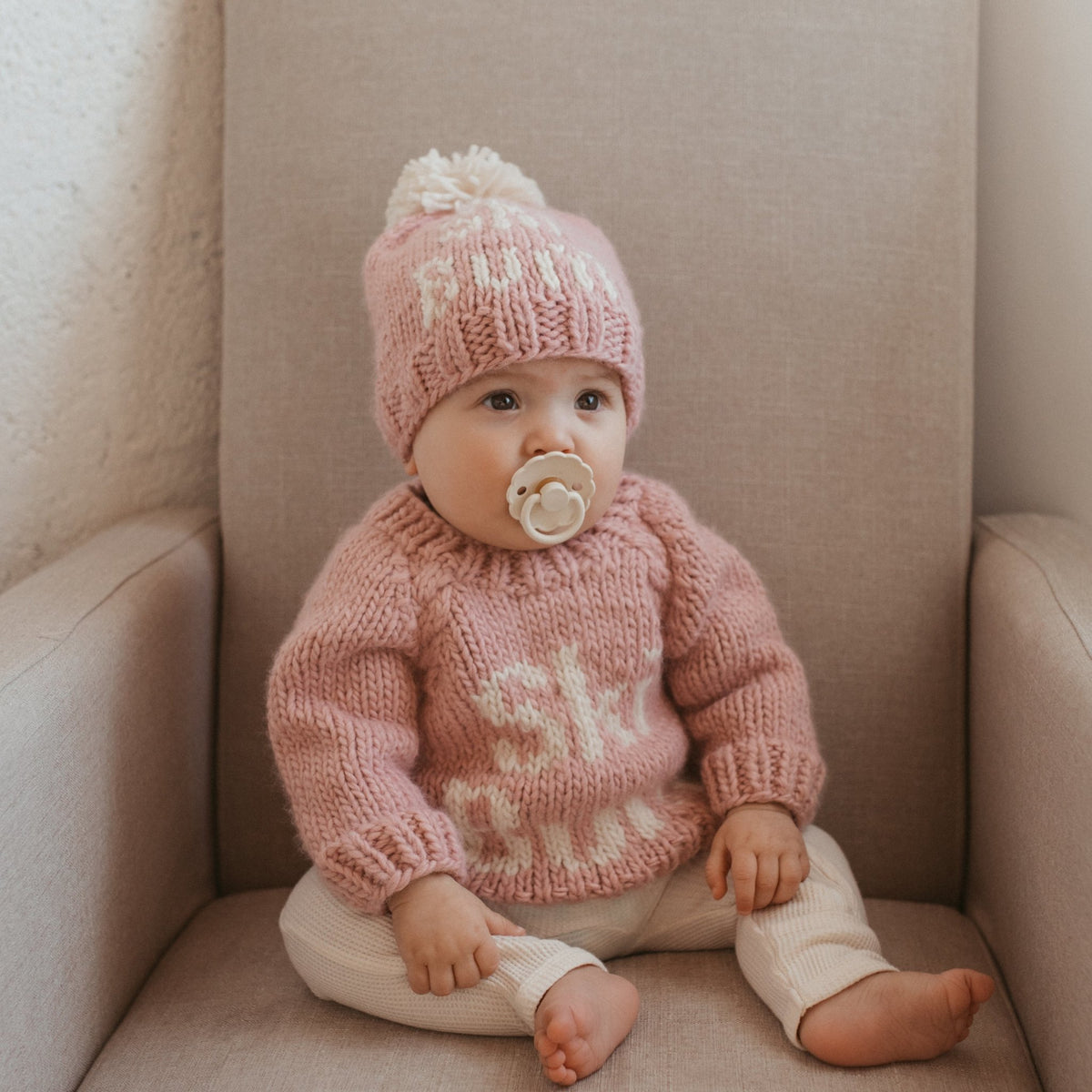 Pink sweater baby girl best sale