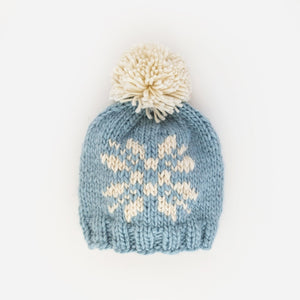 Snowflake Surf Blue Beanie Hat for Baby & Kids - Beanie Hats