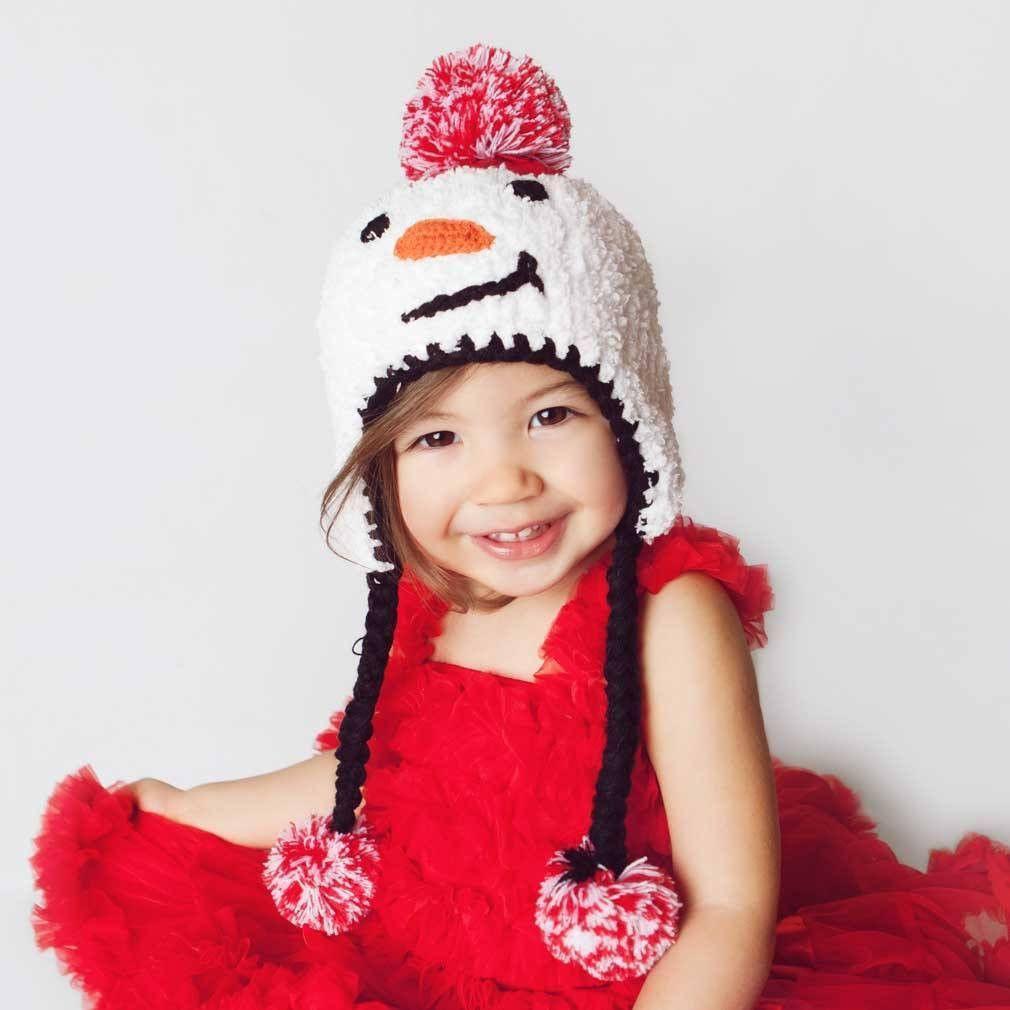 Snowman Beanie Hat for Babies, Toddlers & Kids