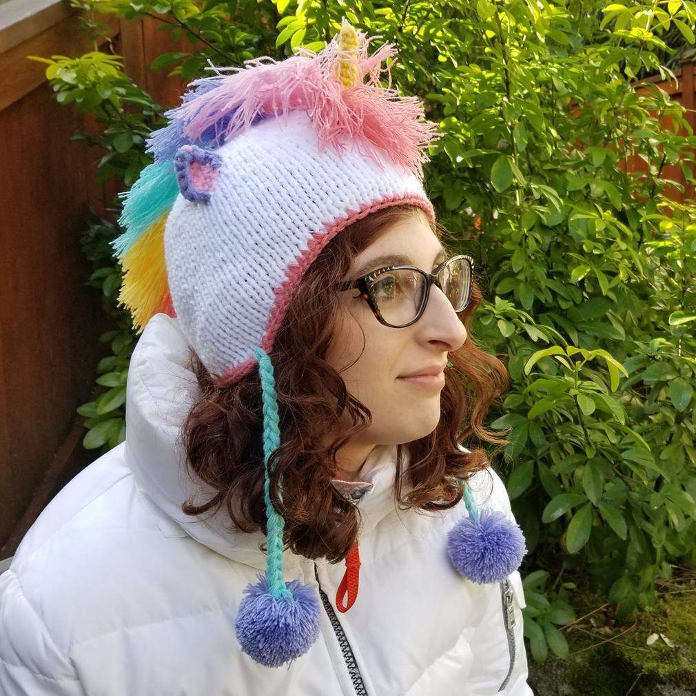 Unicorn Pastel Earflap Beanie Hat - Beanie Hats