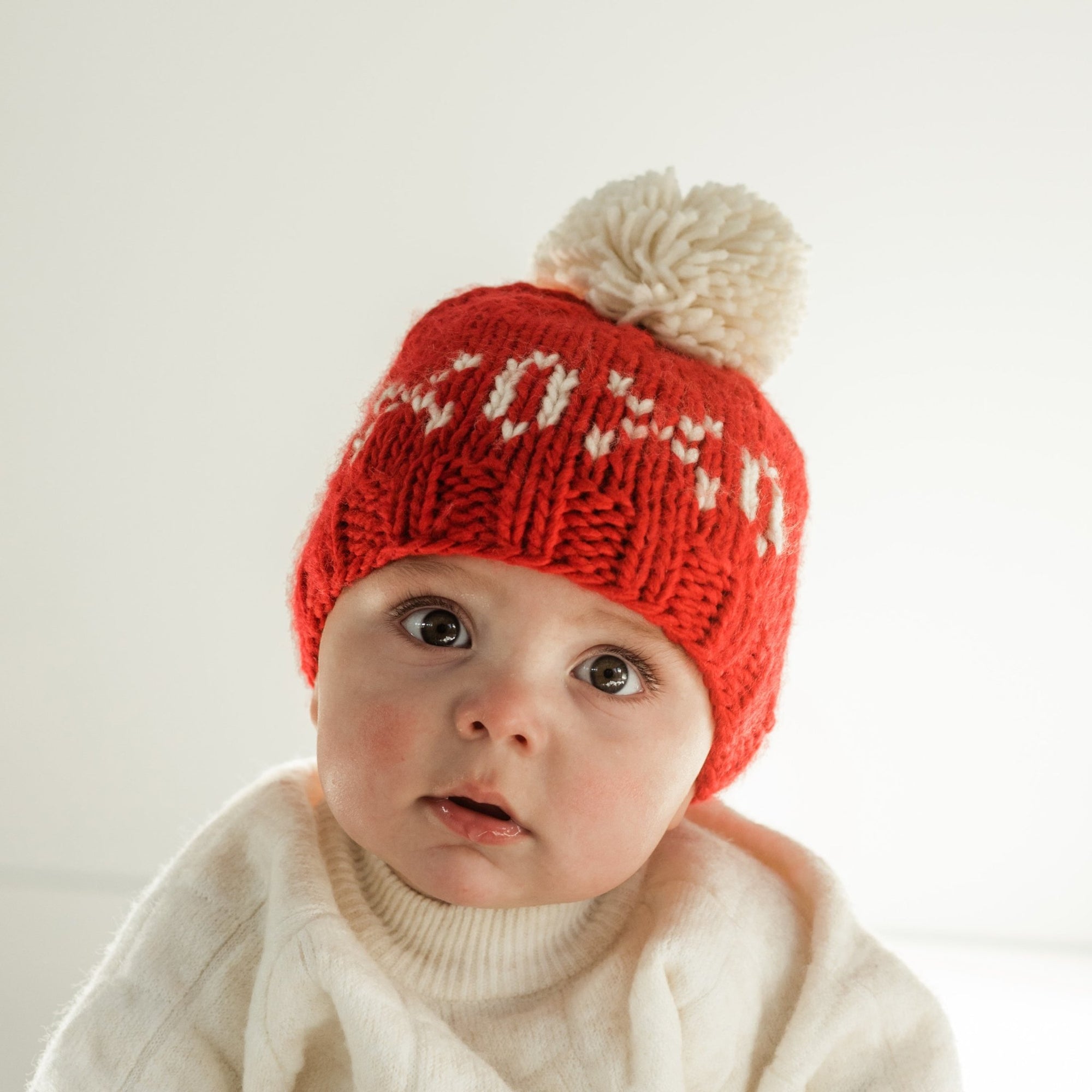 XOXO Red Valentine's Day Hand Knit Beanie Hat - Beanie Hats