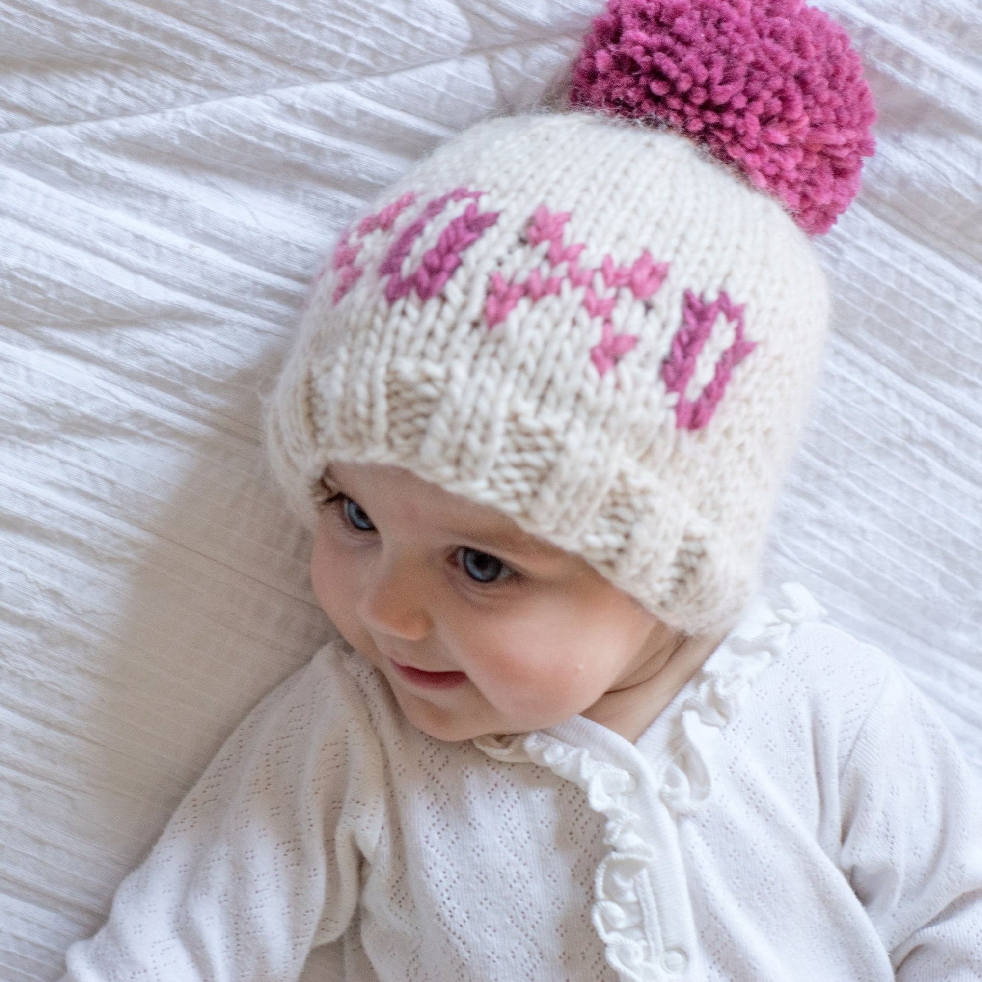 XOXO Valentine's Day Hand Knit Beanie Hat - Beanie Hats